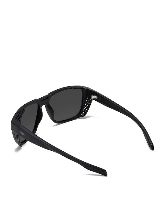 Ocean Sunglasses Unisex Sonnenbrillen mit Schwarzem Horn umrandetem Rahmen und Polarisiertem Glas 2912