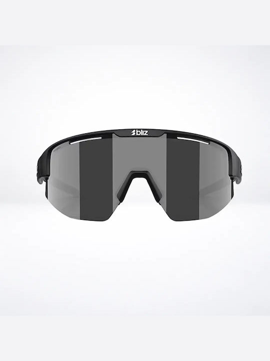 Bliz Unisex Γυαλιά Ηλίου με Μαύρο Σκελετό με Καθρέφτη Φακό