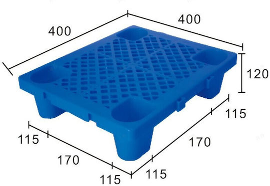 Paletă De Transport Alista Home 40 X 40 X 12 Cm Din Plastic Durabil Pentru Depozit Rezistent La Umiditate Grilaj Îngroșat 4