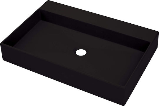Deante Επικαθήμενος Νιπτήρας Πορσελάνης 60x40cm Γκρι Deante Επικαθήμενος Νιπτήρας Πορσελάνης 60x40cm Γκρι