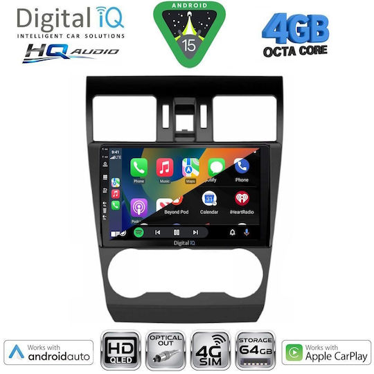Digital IQ Car Audio System for Subaru Forester / Impreza 2013-2019 (Bluetooth/USB/WiFi/GPS/Apple CarPlay/Android Auto) with 9" Touch Screen