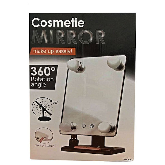 Factory Makeup Mirror with Light 18.5x30cm White Makeup
