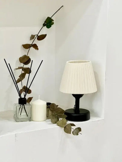 SteweHome Πορτατίφ LED με Λευκό Καπέλο και Βάση
