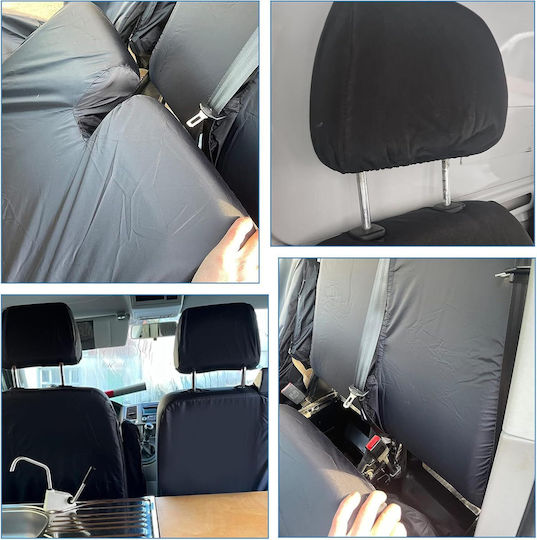 Huse Scaune Auto Vw Transporter T5 2003-2022 Jojocy Set De 8 Bucăți 600d