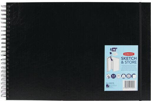 Derwent Sketch Drawing Notebook Derwent Professional A3 Spiral Bound 56 Sheets 165gsm Folder Included Paper