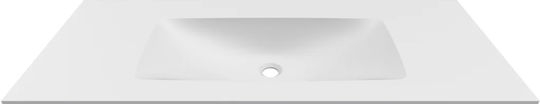 Elleci Επικαθήμενος Νιπτήρας Πορσελάνης 120.5x46x12cm Χωρίς Οπή, Bianco Opaco