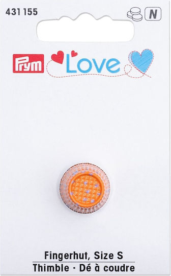 Nähfingerhut Größe S Durchmesser 15mm Orange Prym Love