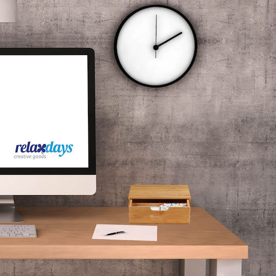 Relaxdays Desktop Drawer 2 Compartments 30x31x18cm Beige