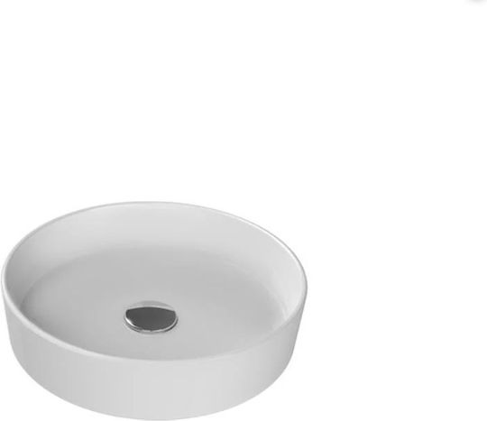 Cerastyle Επικαθήμενος Νιπτήρας Πορσελάνης 40x40x10.6cm Λευκό Ματ