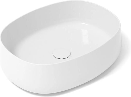 Orabella Επικαθήμενος Νιπτήρας Πορσελάνης 52x40x15cm Λευκός Orabella Επικαθήμενος Νιπτήρας Πορσελάνης 52x40x15cm Λευκός