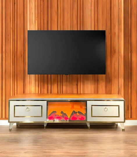 SteweHome TV-Ständer Bodenstehend Mehrfarbig 180x30x45cm SteweHome TV-Ständer Bodenstehend Mehrfarbig 180x30x45cm
