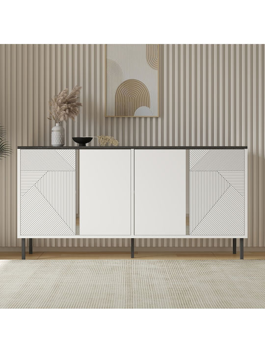 White TV Stand L150xD36xH75cm