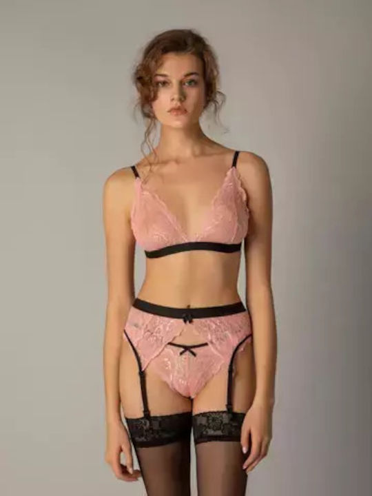 Milena by Paris Bralette Culoare Full Face Roz