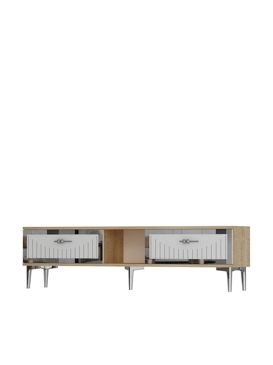 Έπιπλο Τηλεόρασης Λευκό Μ150xΠ30xΥ41cm