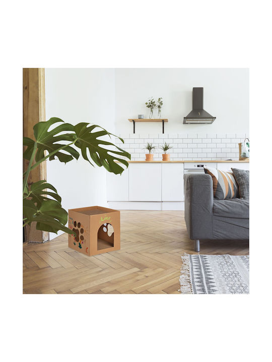 Relaxdays Kratzbaum Braune 30x30,5x30cm