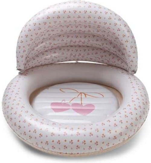 Swim Essentials Παιδική Πισίνα PVC 100lt Φουσκωτή 100x100x77εκ. Beige Cozy Hearts