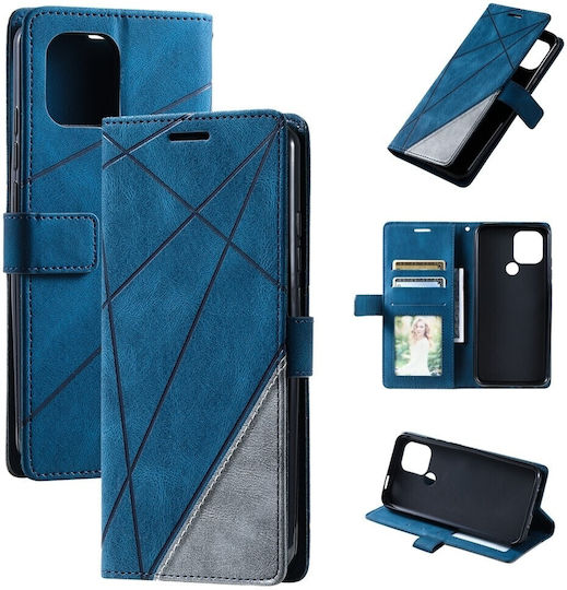 Tel1 Xiaomi Redmi A1 Plus A2 Plus Skin Feel Splicing Book Case Blue