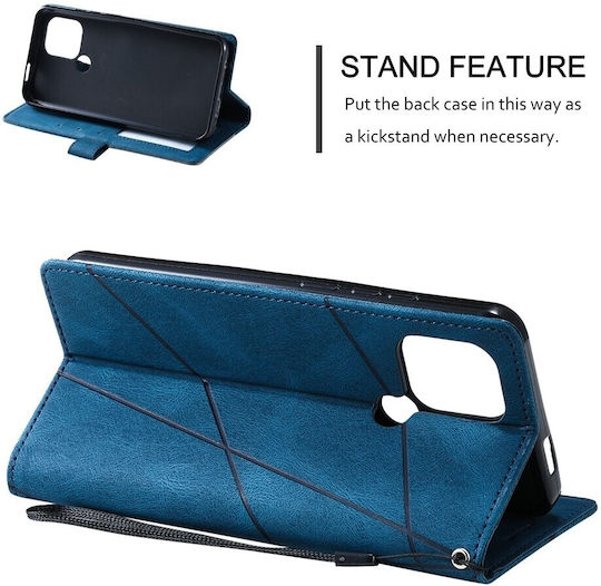 Tel1 Xiaomi Redmi A1 Plus A2 Plus Skin Feel Splicing Book Case Blue