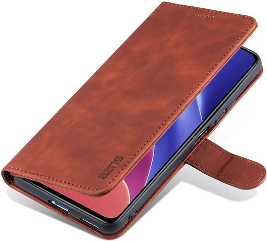 Azns Xiaomi Mi 11 Lite 4G Mi 11 Lite 5G Skin Feel Calf Texture Horizontal Flip Book Mobile Phone Case Brown
