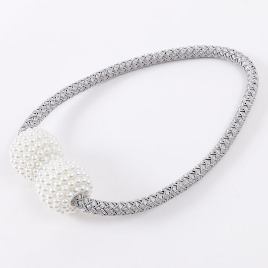 Magnetic Plastic Gray Tie-Back 2 Pieces