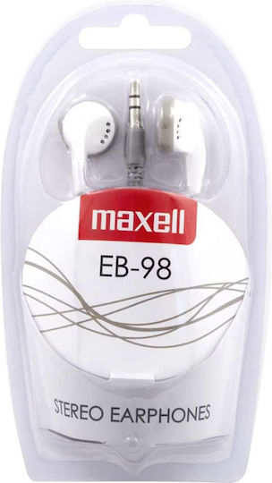 Maxell Eb-98 Слушалки 3.5mm Джак 1.2m Стерео In Ear Без Микрофон Бели