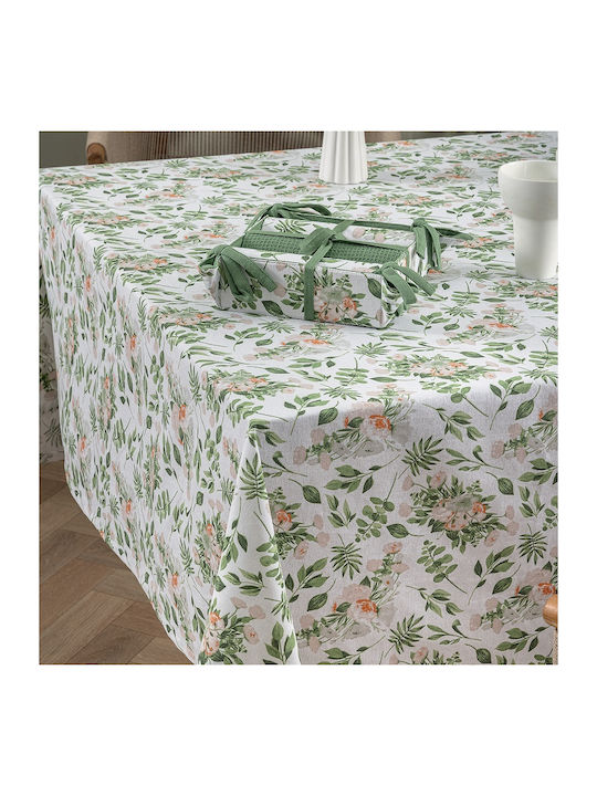 Palamaiki Cotton Tablecloth Dinner Green 140x180cm