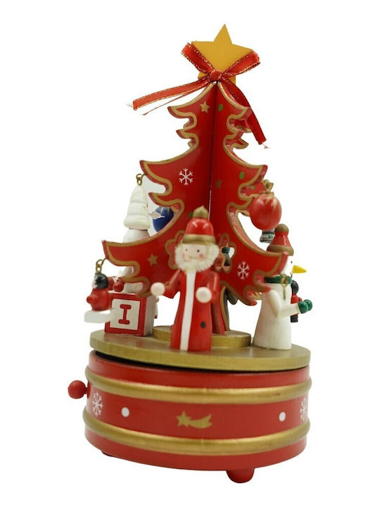 Alista Home Figurină Decorativă de Crăciun Roșie cu Muzică 22x12cm