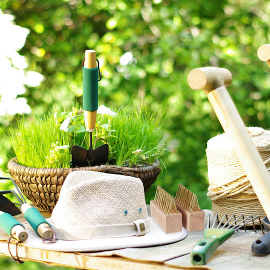 Set 6 Perii Pentru Chit Relaxdays Natural Aurii 7.5x10x3.5cm