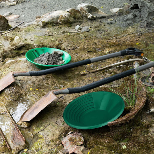 Tăvi Pentru Căutare Aur Relaxdays Verde Verde Închis 8x38x38 Cm