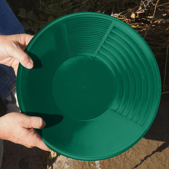 Tăvi Pentru Căutare Aur Relaxdays Verde Verde Închis 8x38x38 Cm