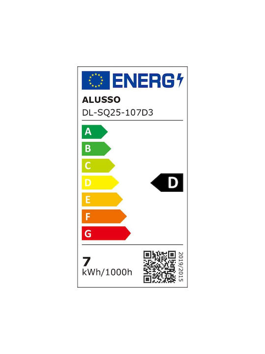 Eingebauter Deckenstrahler Led 7w Ip44 230v Möglichkeit zur Helligkeitsregulierung Decke Weiß