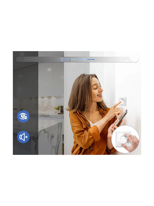 Εντοιχισμένα Σποτ Led 5w Ip44 Ρυθμιζόμενα 12 Τεμάχια Μπάνιο Κουζίνα