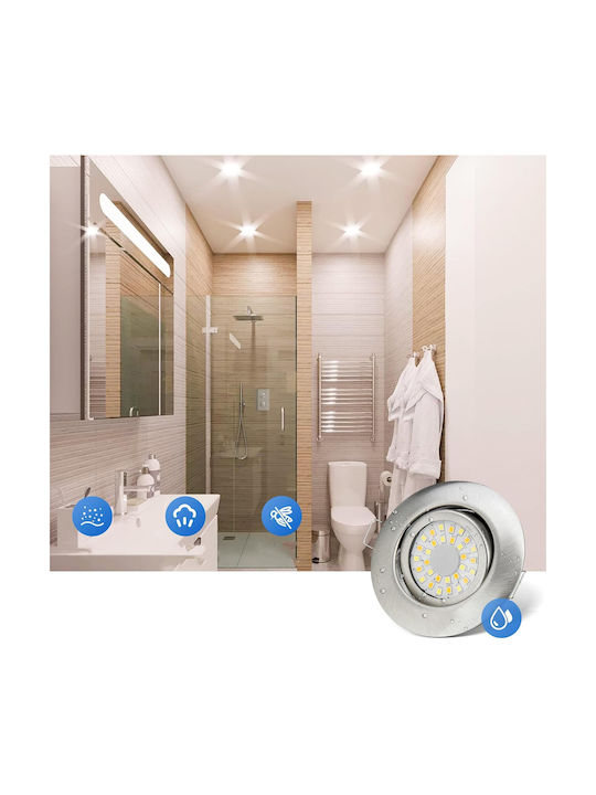 Eingebaute Deckenstrahler Led 5w Ip44 Einstellbar 12 Stück Badezimmer Küche