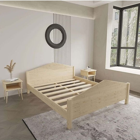 Κρεβάτι Μονό για Στρώμα 75x190cm Ανοιχτής Δρυός