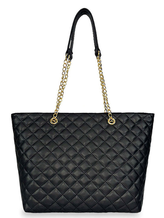 Geantă De Umar Dama Quilted Neagră