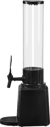 Cheffinger Drinks Dispenser 1.3l Tap Translucent Tank Black Transparent