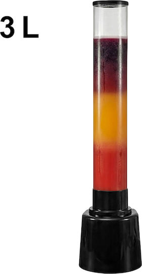 Cheffinger Drinks Dispenser 3l Tap Translucent Tank Black Transparent