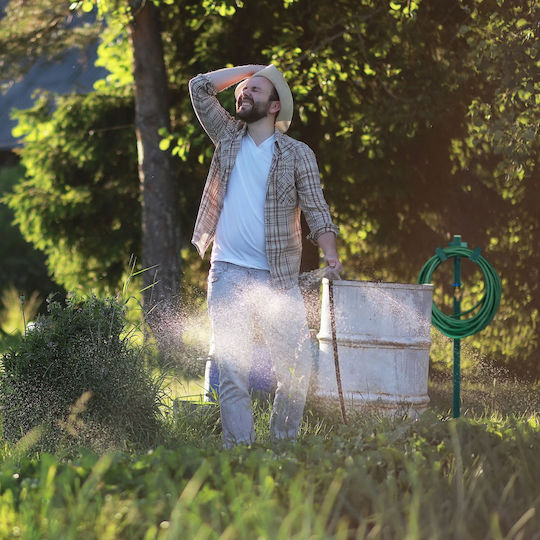 Relaxdays Freistehende Schlauchhalter für Wasserhahn