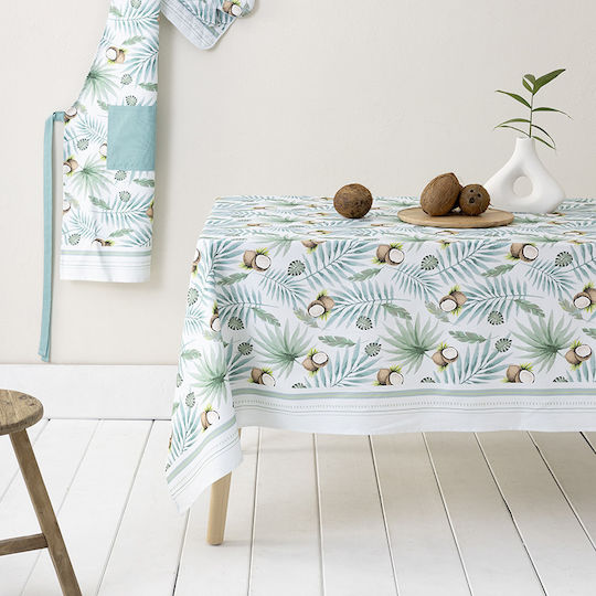 Nima Cotton Tablecloth Coconut 140x240cm