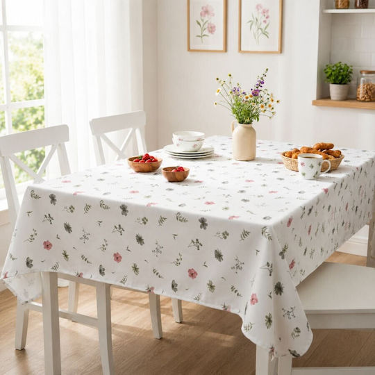 Pucioasa Τραπεζομάντηλο Ροτόντα Βαμβακερό Floral Pastel Φ180εκ.