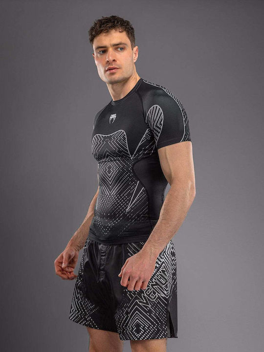 Venum Men's Short Sleeve Shirt VENUM-06154-690 for Jiu-Jitsu Black