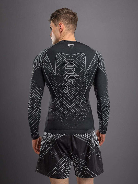 Venum Men's Long Sleeve Shirt VENUM-06155-690 for Jiu-Jitsu Black