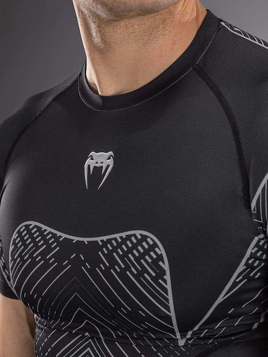 Venum Men's Short Sleeve Shirt VENUM-06154-690 for Jiu-Jitsu Black