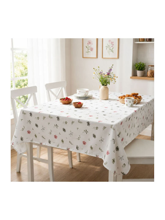 Pucioasa Măsuță Rotundă Din Bumbac Floral Pastel Ø140cm