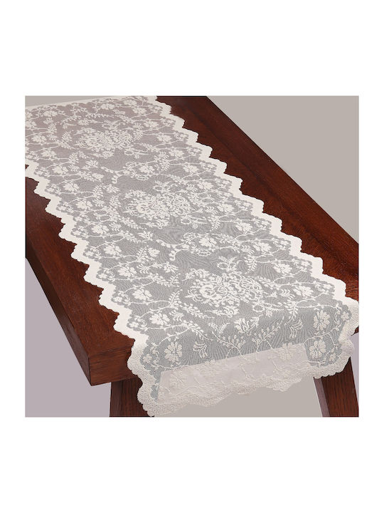 Mc Decor Ράνερ με Δαντέλα 16406 Beige 35x100εκ.