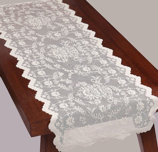 Mc Decor Runner 16406 cu Dantelă Bej 35x100cm