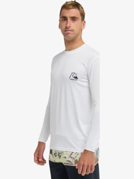 Quiksilver DNA Surf UPF 50 Men's Long Sleeve Sun Protection Shirt White