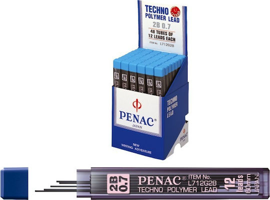 Penac Leads Mechanical Pencil 0.7mm 12/set Penac B