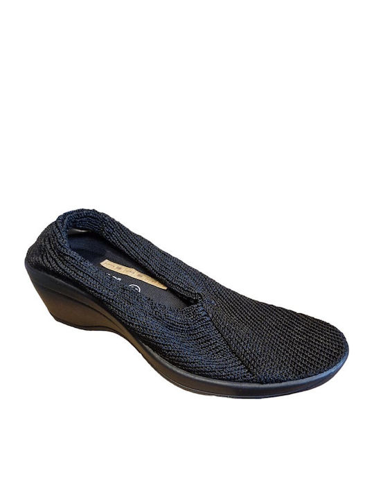 Ανατομικά Γυναικεία Slip-On Μαύρα