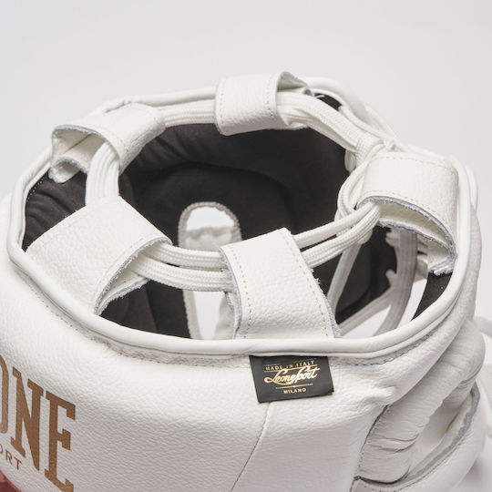 Leone Boxing Helmet Adult Full Face White